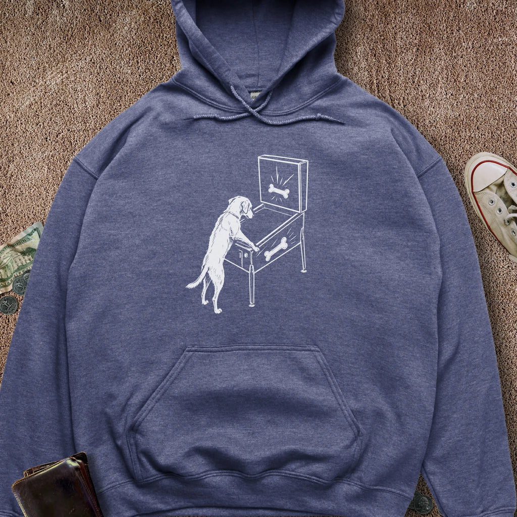 Printify Hoodie Heather Navy / S Pinball Dog Hoodie