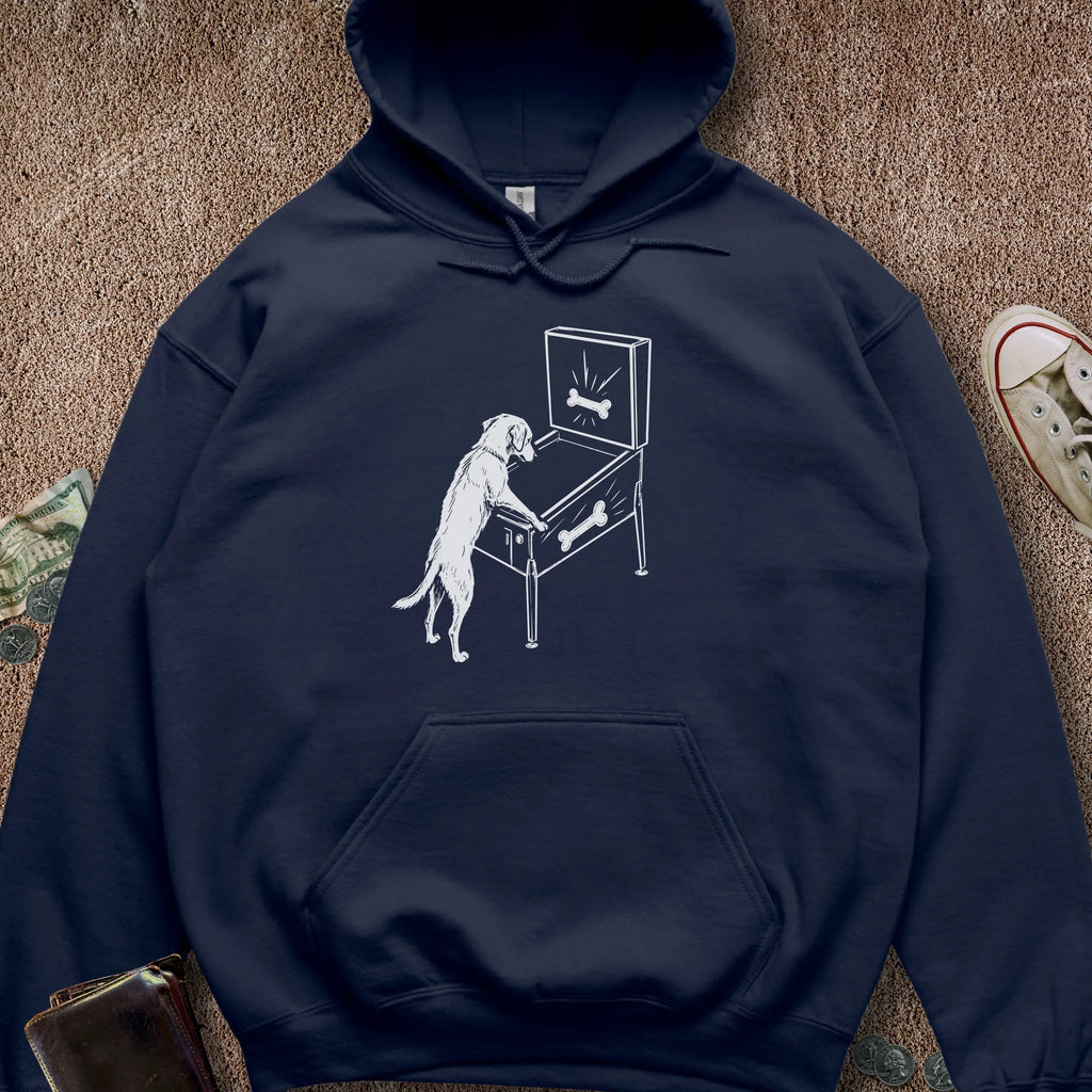 Printify Hoodie Navy / S Pinball Dog Hoodie
