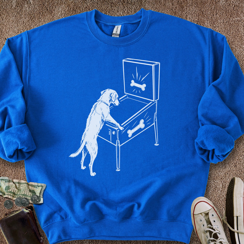 Printify Sweatshirt S / Royal Pinball Dog Sweatshirt