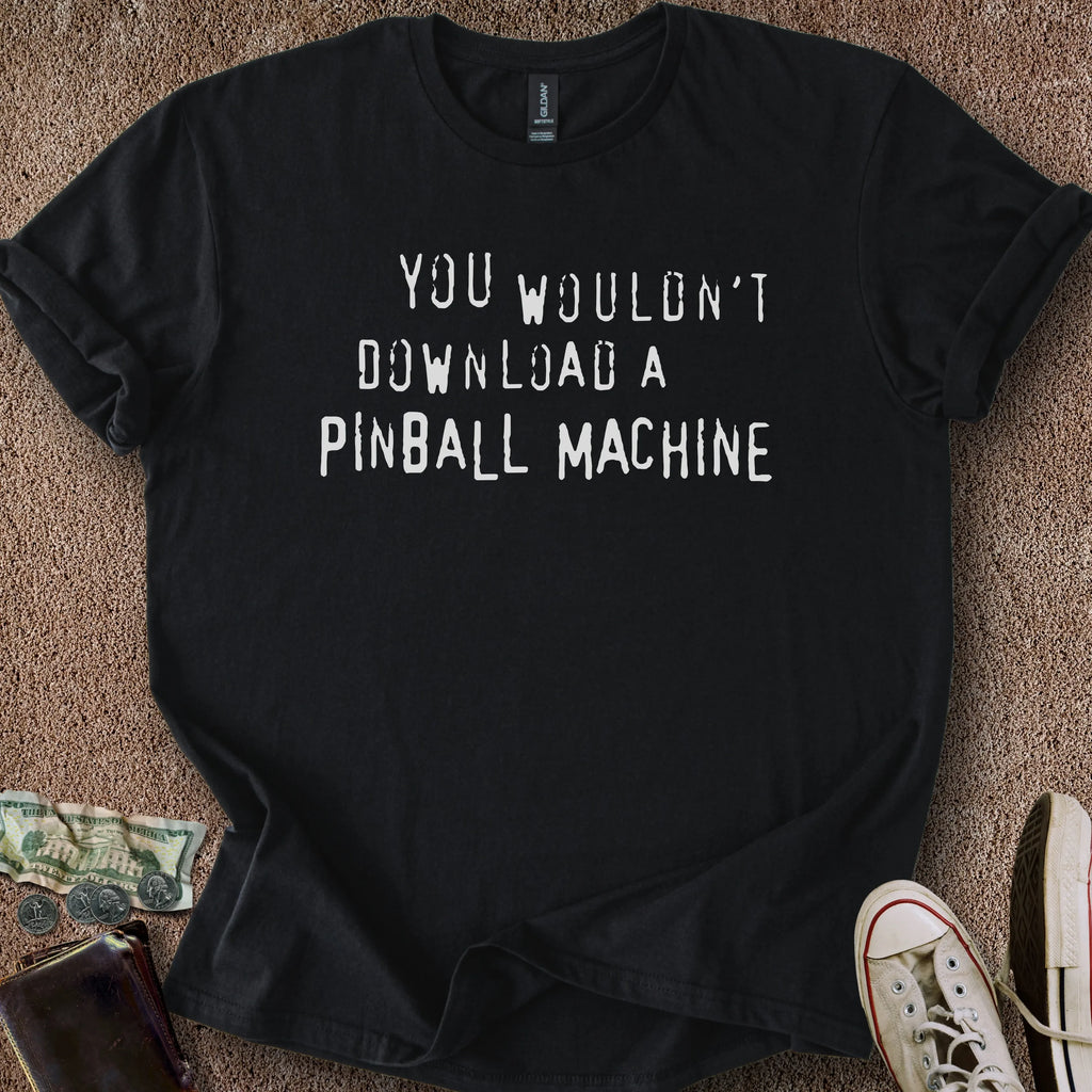 Printify T-Shirt Black / S Pinball Download T-Shirt