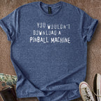 Printify T-Shirt Heather Navy / S Pinball Download T-Shirt