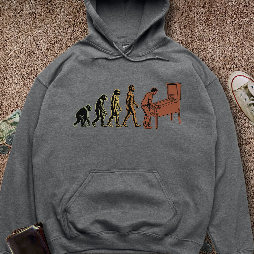 Printify Hoodie Dark Heather / S Pinball Evolution Hoodie