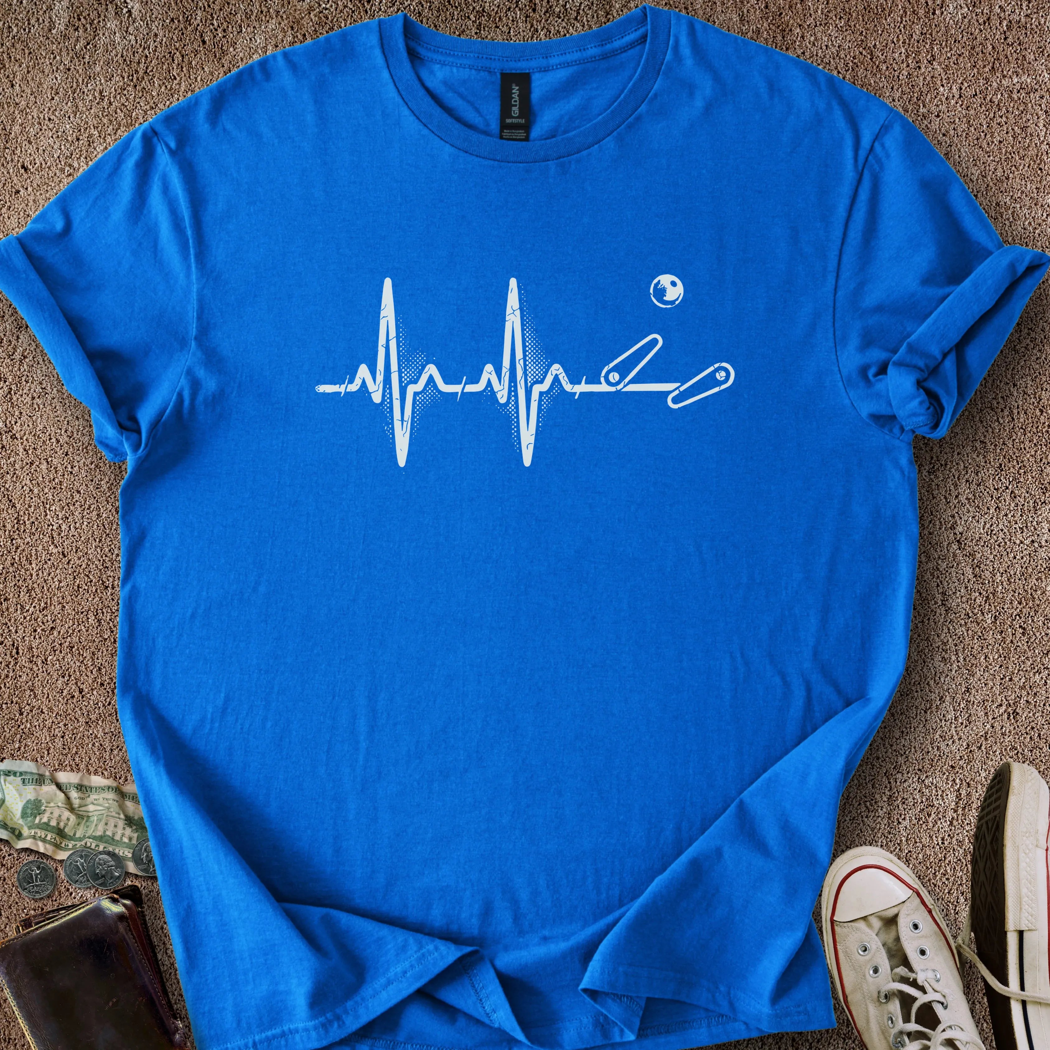 Printify T-Shirt Royal / S Pinball Heartbeat T-Shirt