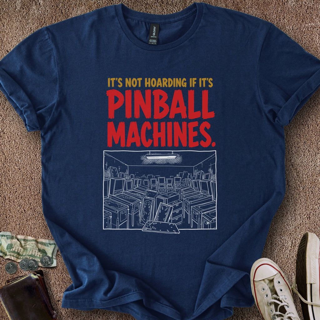 Printify T-Shirt Navy / S Pinball Hoarding T-Shirt