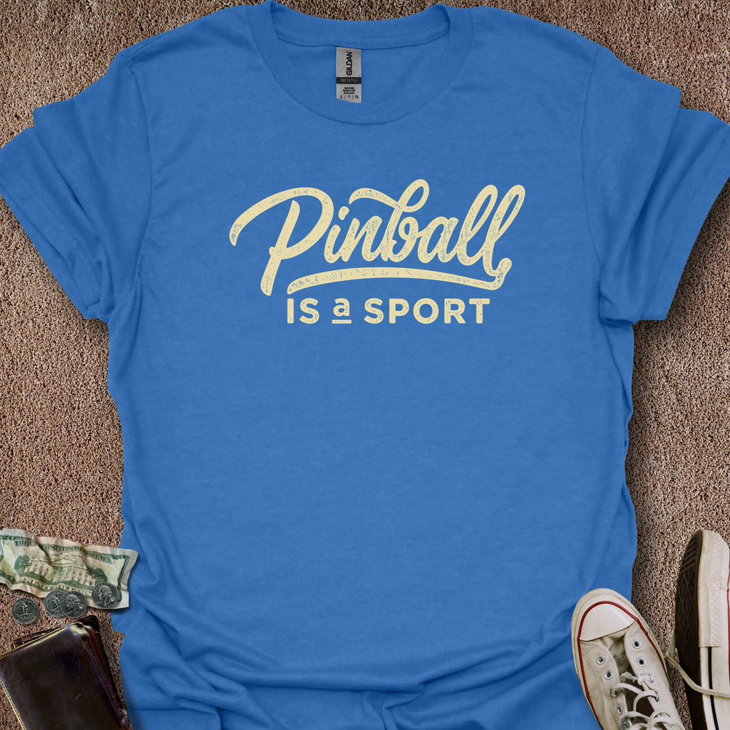 Printify T-Shirt Heather Royal / S Pinball is a Sport T-Shirt