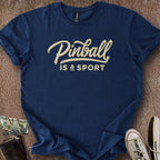 Printify T-Shirt Navy / S Pinball is a Sport T-Shirt