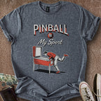 Printify T-Shirt Dark Heather / S Pinball is my Sport T-Shirt