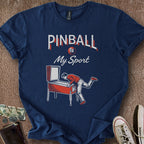 Printify T-Shirt Navy / S Pinball is my Sport T-Shirt
