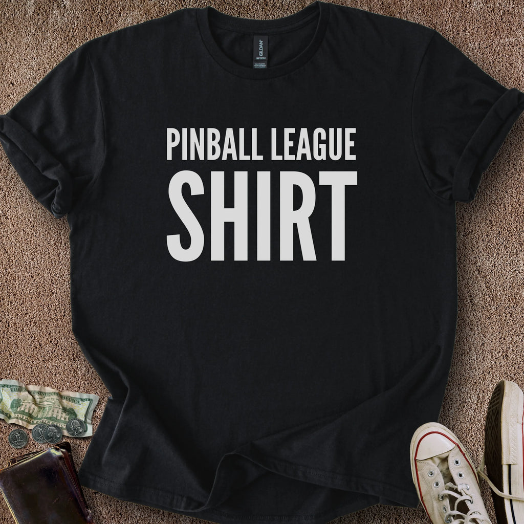 Printify T-Shirt Black / S Pinball League T-Shirt