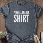 Printify T-Shirt Dark Heather / S Pinball League T-Shirt