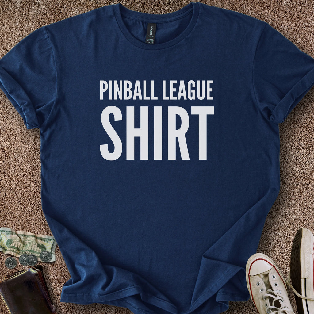 Printify T-Shirt Navy / S Pinball League T-Shirt