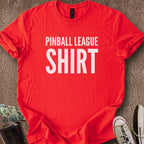 Printify T-Shirt Red / S Pinball League T-Shirt