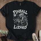 Printify T-Shirt Black / S Pinball Lizard T-Shirt