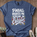 Printify T-Shirt Heather Navy / S Pinball Makes Me Curse T-Shirt