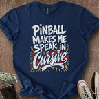 Printify T-Shirt Navy / S Pinball Makes Me Curse T-Shirt