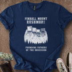 Printify T-Shirt Navy / S Pinball Mount Rushmore T-Shirt