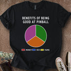 Printify T-Shirt Black / S Pinball Pie Chart T-Shirt