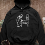 Printify Hoodie Black / S Pinball Sasquatch Hoodie