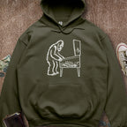 Printify Hoodie Military Green / S Pinball Sasquatch Hoodie