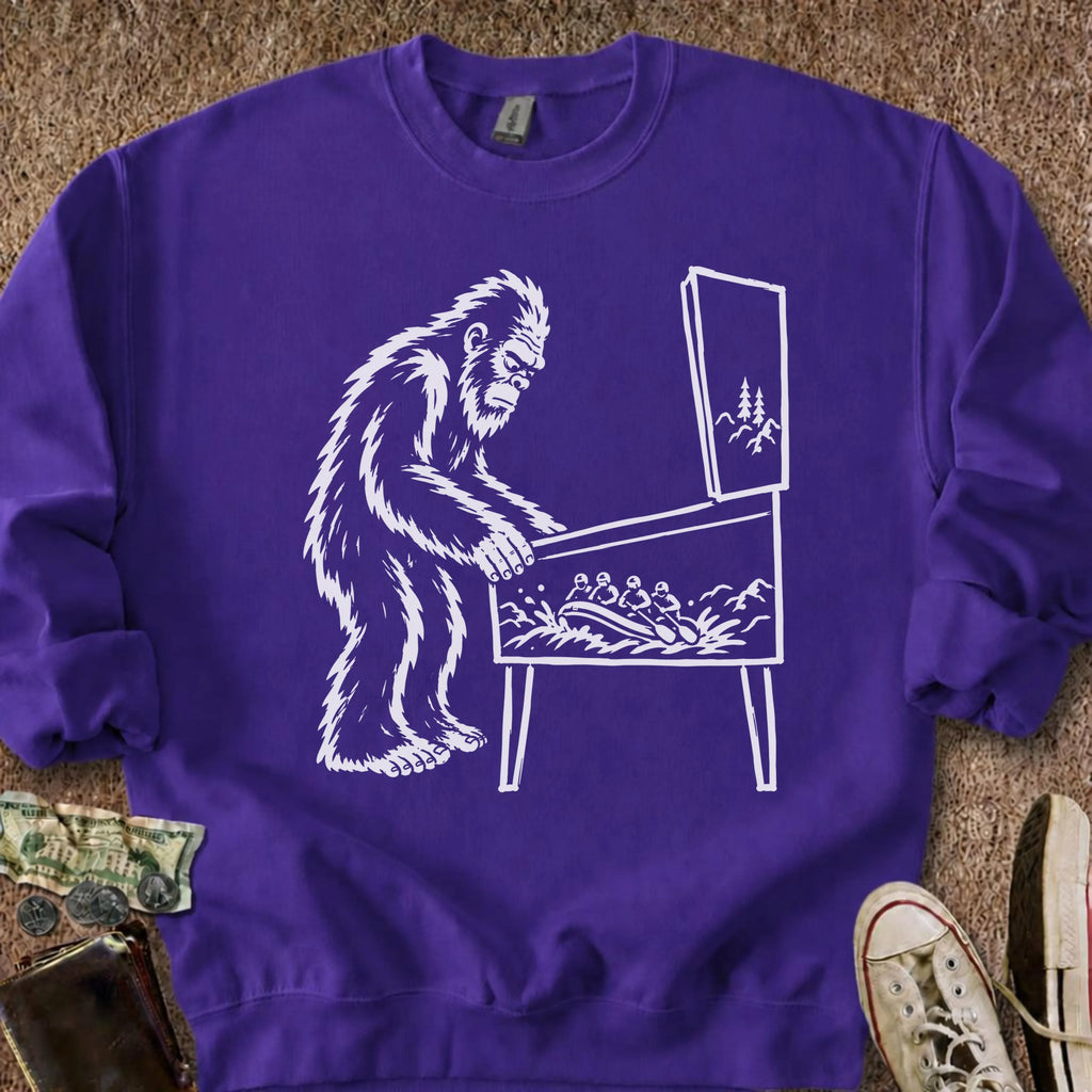 Printify Sweatshirt S / Purple Pinball Sasquatch Sweatshirt
