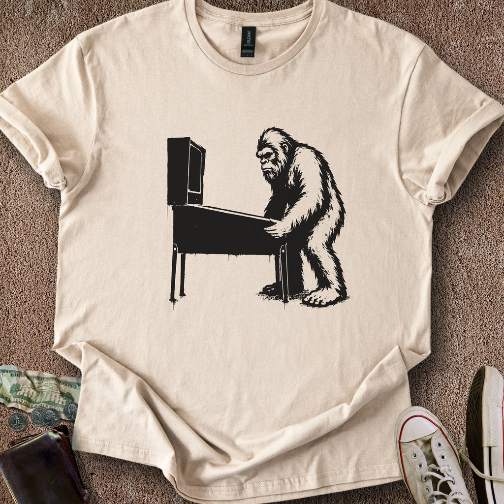 Printify T-Shirt Sand / S Pinball Sasquatch T-Shirt