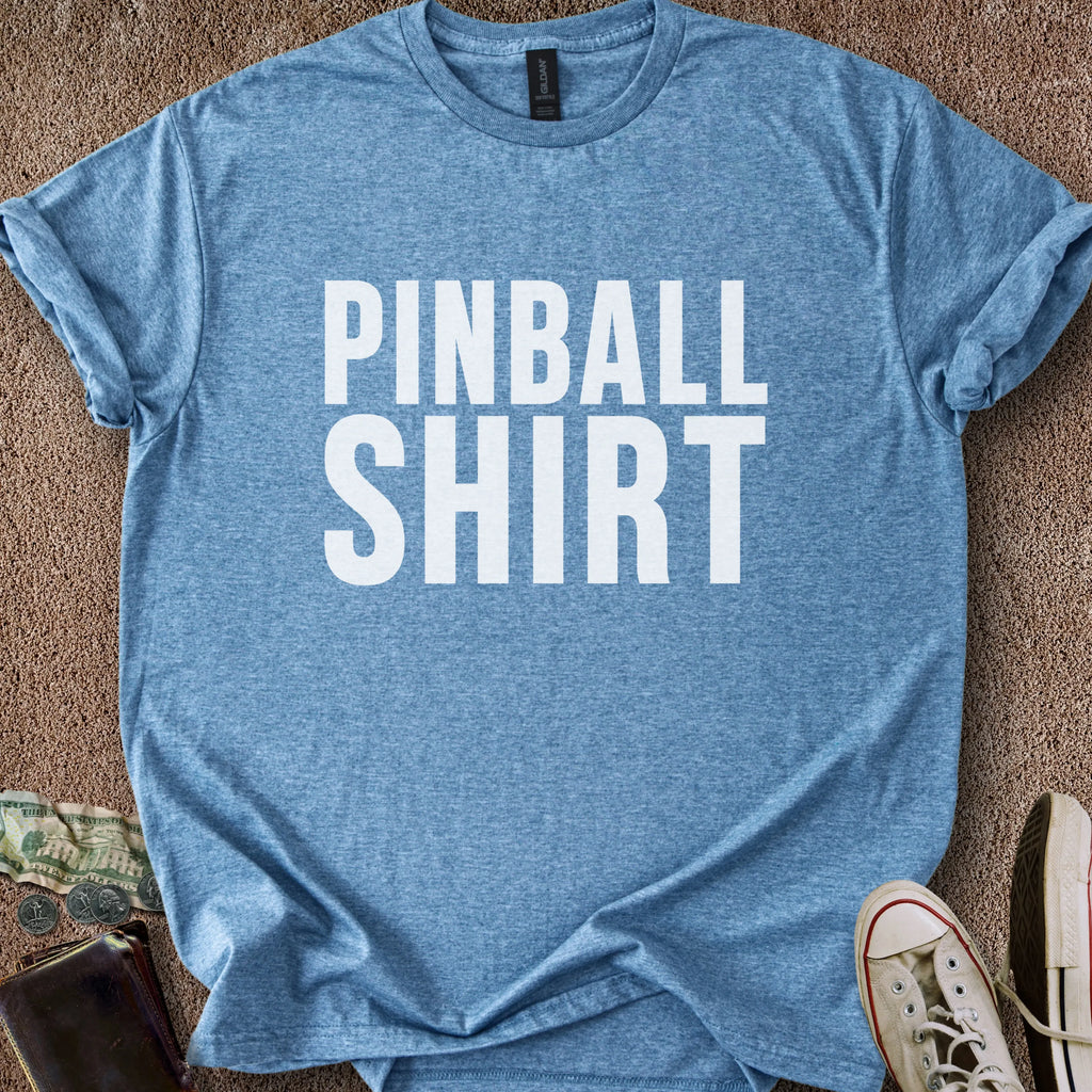 Printify T-Shirt Heather Indigo / S Pinball Shirt T-Shirt