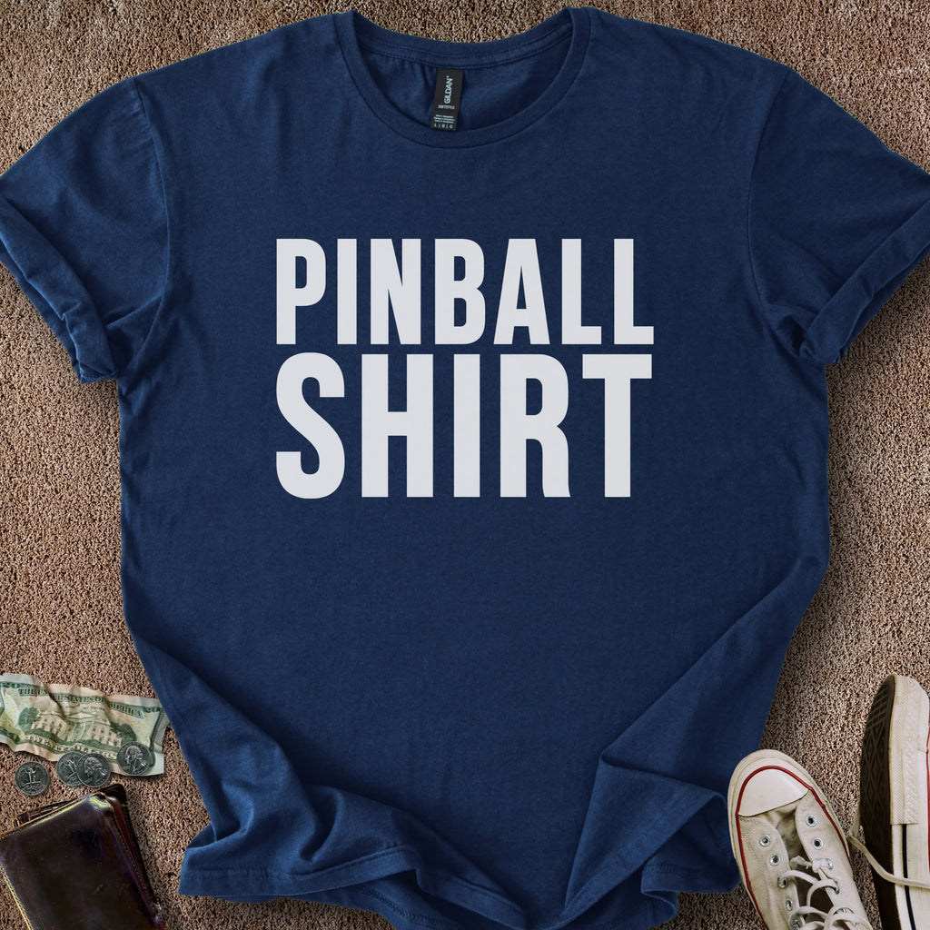 Printify T-Shirt Navy / S Pinball Shirt T-Shirt