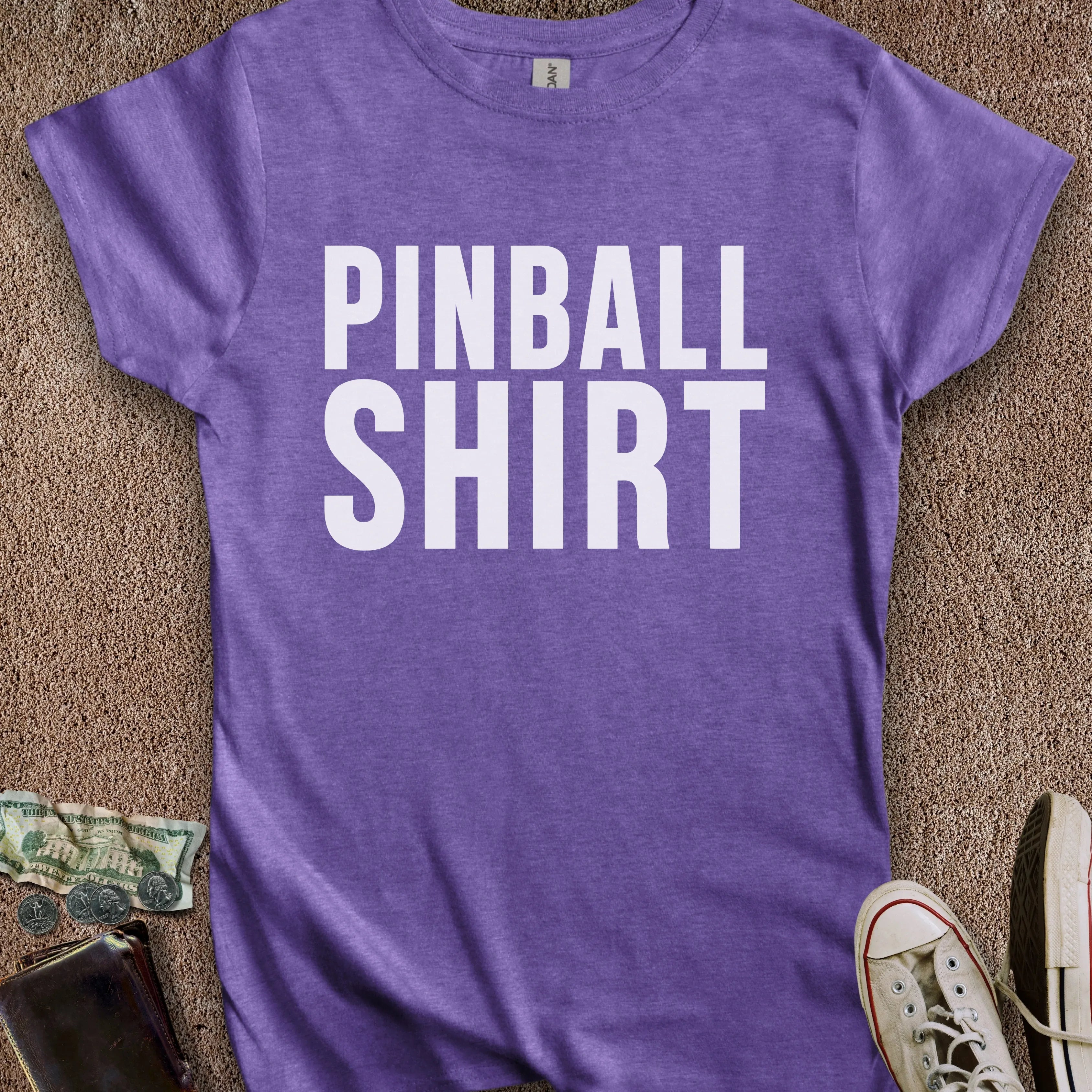 Printify T-Shirt S / Heather Purple Pinball Shirt Women's T-Shirt