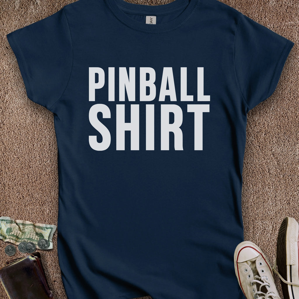 Printify T-Shirt S / Navy Pinball Shirt Women's T-Shirt