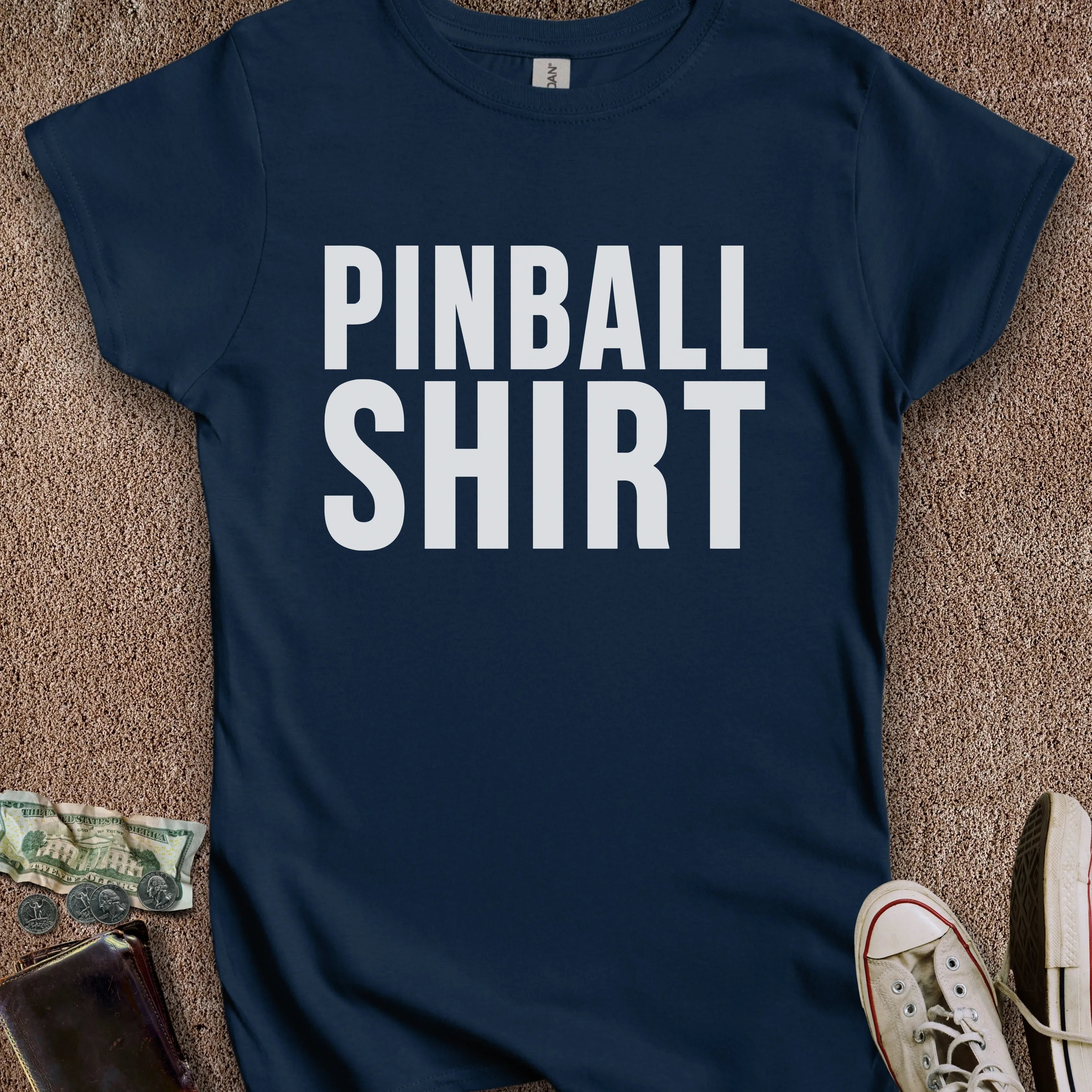 Printify T-Shirt S / Navy Pinball Shirt Women's T-Shirt