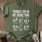 Printify T-Shirt Military Green / S Pinball Spare Time T-Shirt