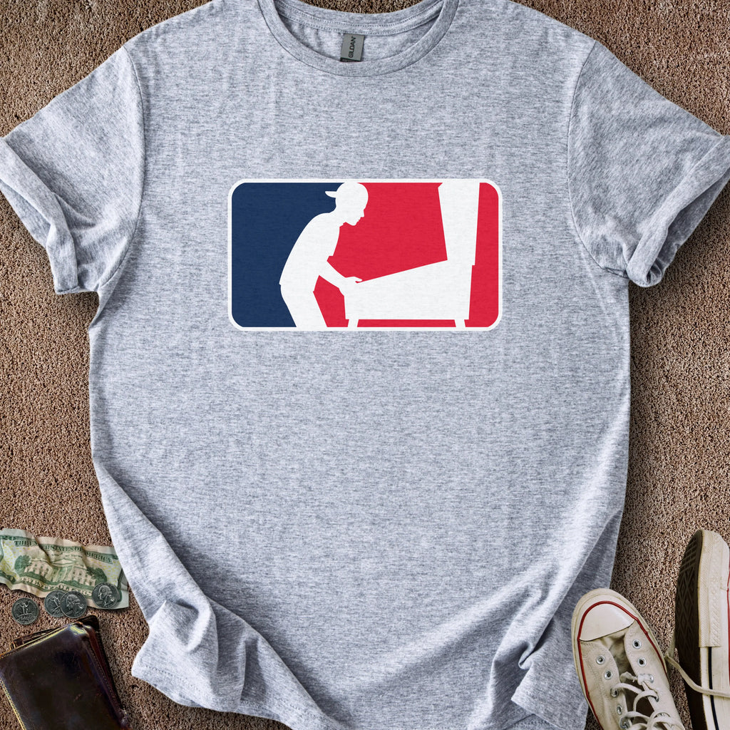 Printify T-Shirt Sport Grey / S Pinball Sports Logo Alt T-Shirt