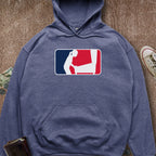 Printify Hoodie Heather Navy / S Pinball Sports Logo Female Hoodie
