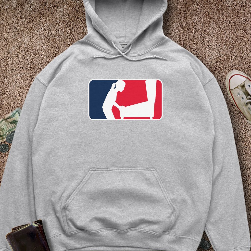 Printify Hoodie Sport Grey / S Pinball Sports Logo Female Hoodie