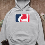 Printify Hoodie Sport Grey / S Pinball Sports Logo Hatless Hoodie