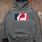 Printify Hoodie Dark Heather / S Pinball Sports Logo Hoodie