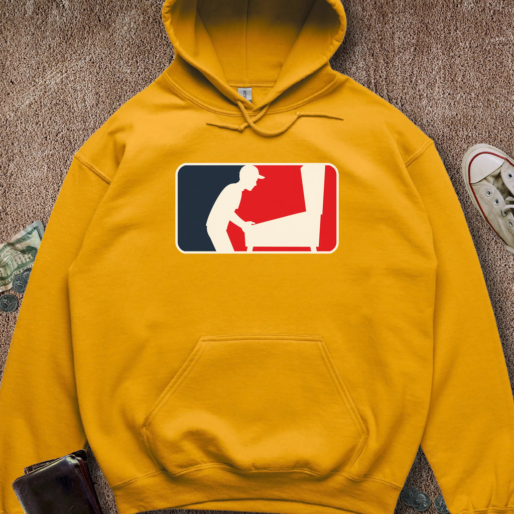 Printify Hoodie Gold / S Pinball Sports Logo Hoodie