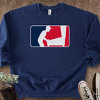 Printify Sweatshirt S / Navy Pinball Sports Logo Sweatshirt