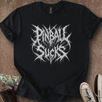 Printify T-Shirt Black / S Pinball Sucks T-Shirt