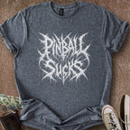 Printify T-Shirt Dark Heather / S Pinball Sucks T-Shirt
