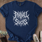 Printify T-Shirt Navy / S Pinball Sucks T-Shirt