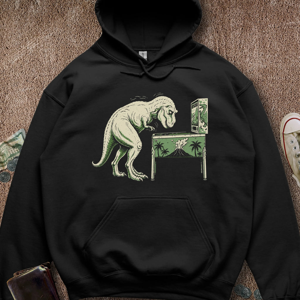 Printify Hoodie Black / S Pinball T-Rex Hoodie