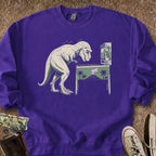 Printify Sweatshirt S / Purple Pinball T-Rex Sweatshirt