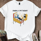 Printify T-Shirt White / S Pinball Therapy T-Shirt