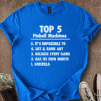 Printify T-Shirt Royal / S Pinball Top 5 T-Shirt