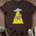 Printify T-Shirt Dark Chocolate / S Pinball UFO T-Shirt