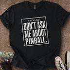 Printify T-Shirt Black / S Pinball Warning T-Shirt