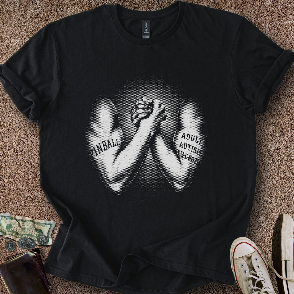 Printify T-Shirt Black / S Pinball X Autism T-Shirt
