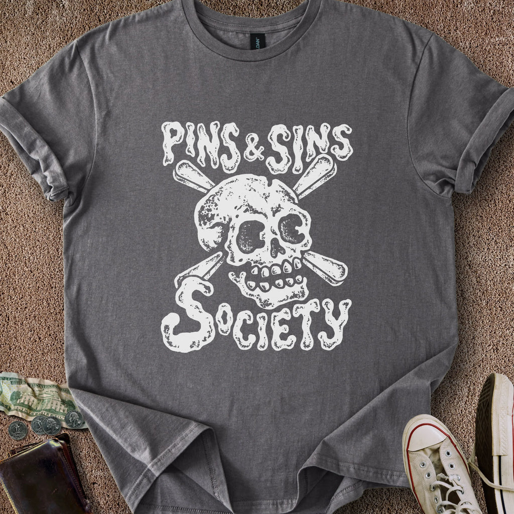 Printify T-Shirt Charcoal / M Pins & Sins T-Shirt