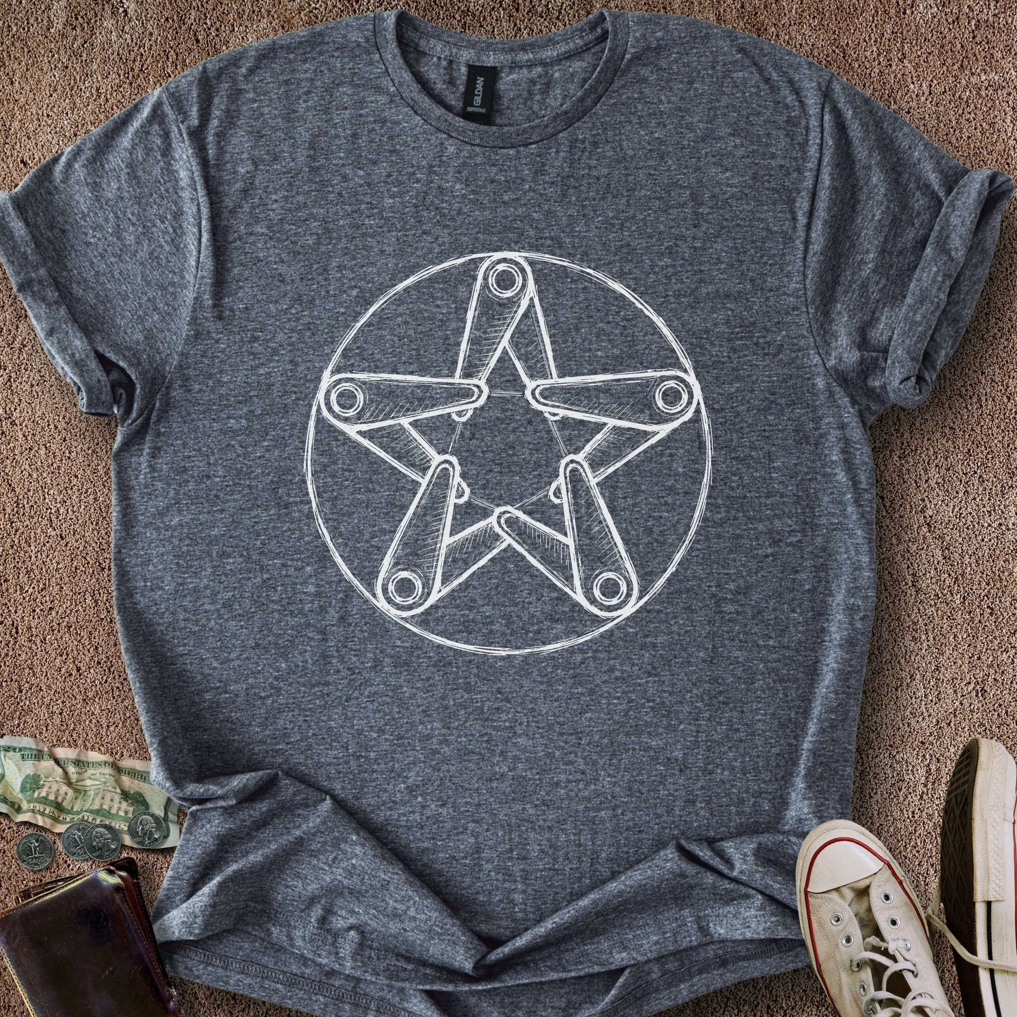 Printify T-Shirt Dark Heather / S Pintagram T-Shirt